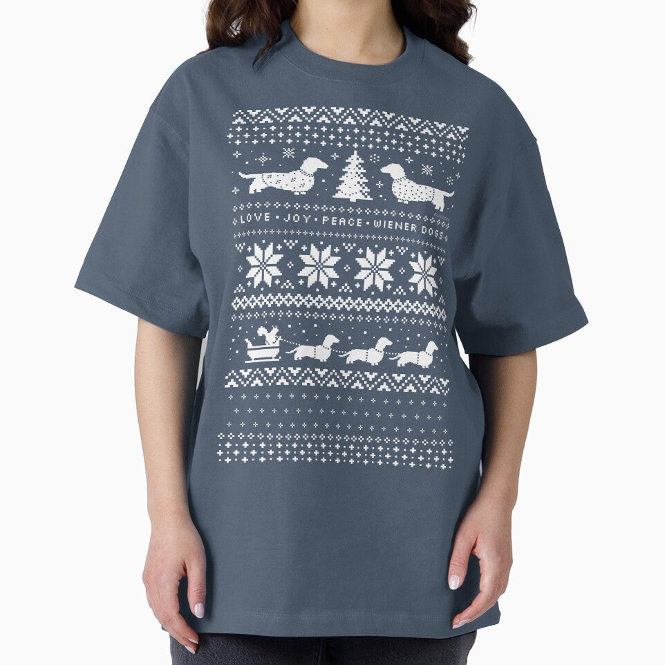 Dachshunds Christmas Sweater Pattern by Jenn Inashvili
