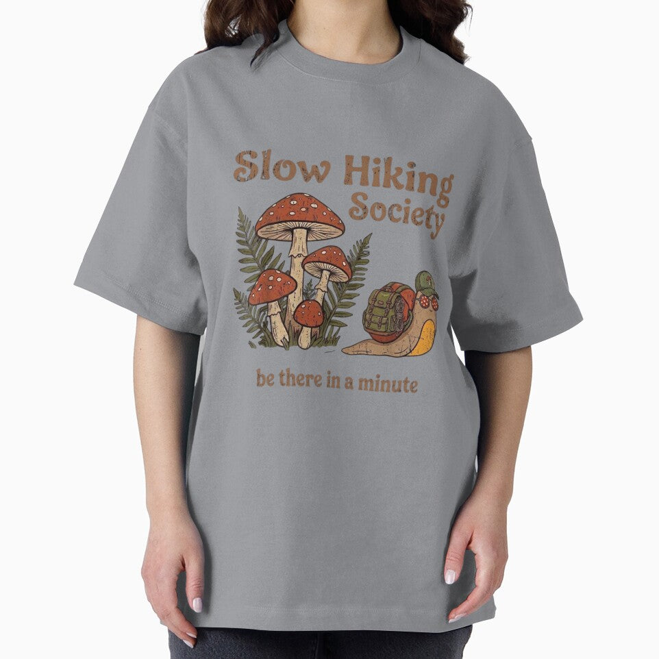 Slow Hiking Society - Funny Snail & Mushroom Vintage Adventure by paws-peaks-adv