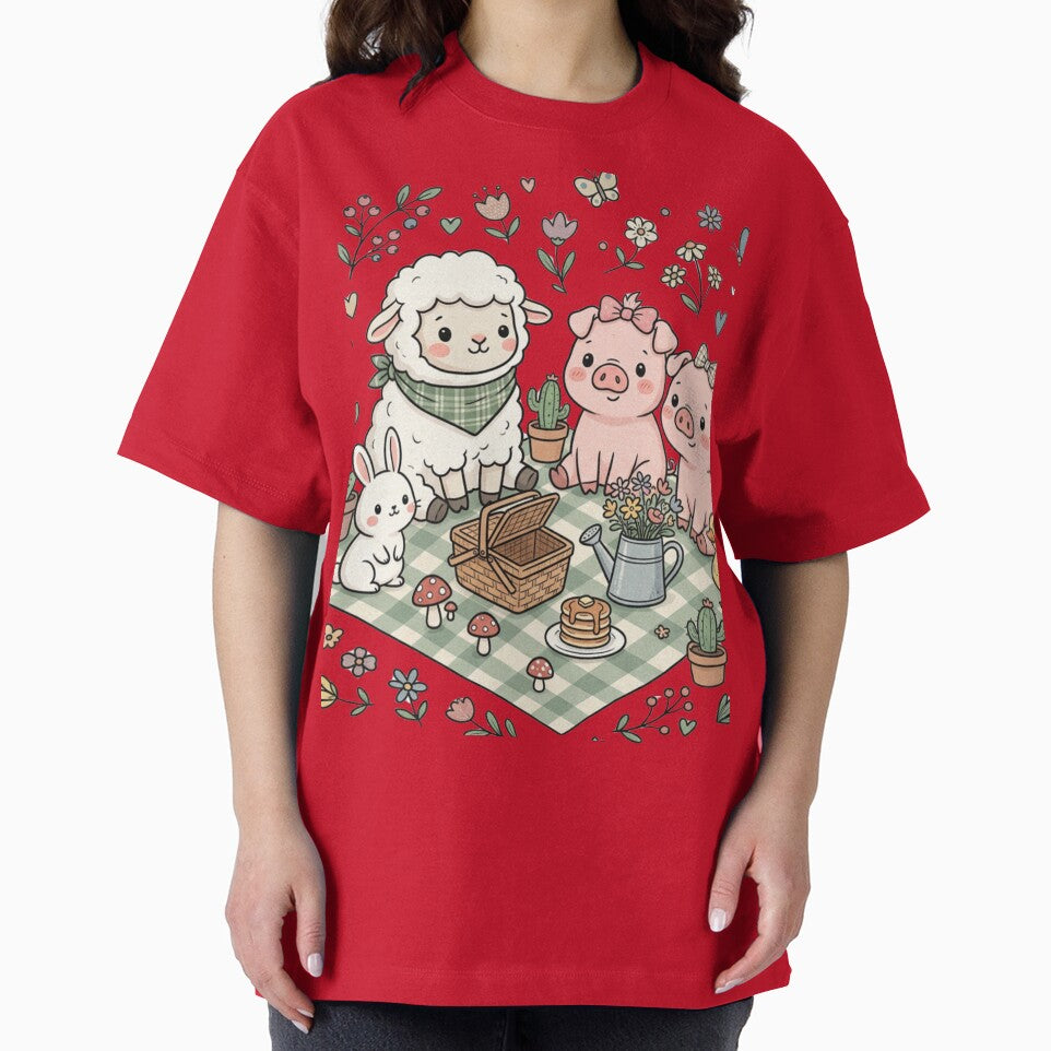 Cozy Cottagecore Farm Animal Picnic by apoclypsemoon