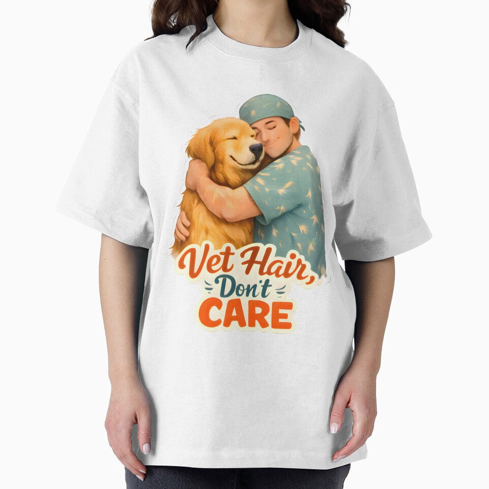 Vet Hair, Don’t Care – Funny Veterinarian Dog Lover Design by Bettybee00