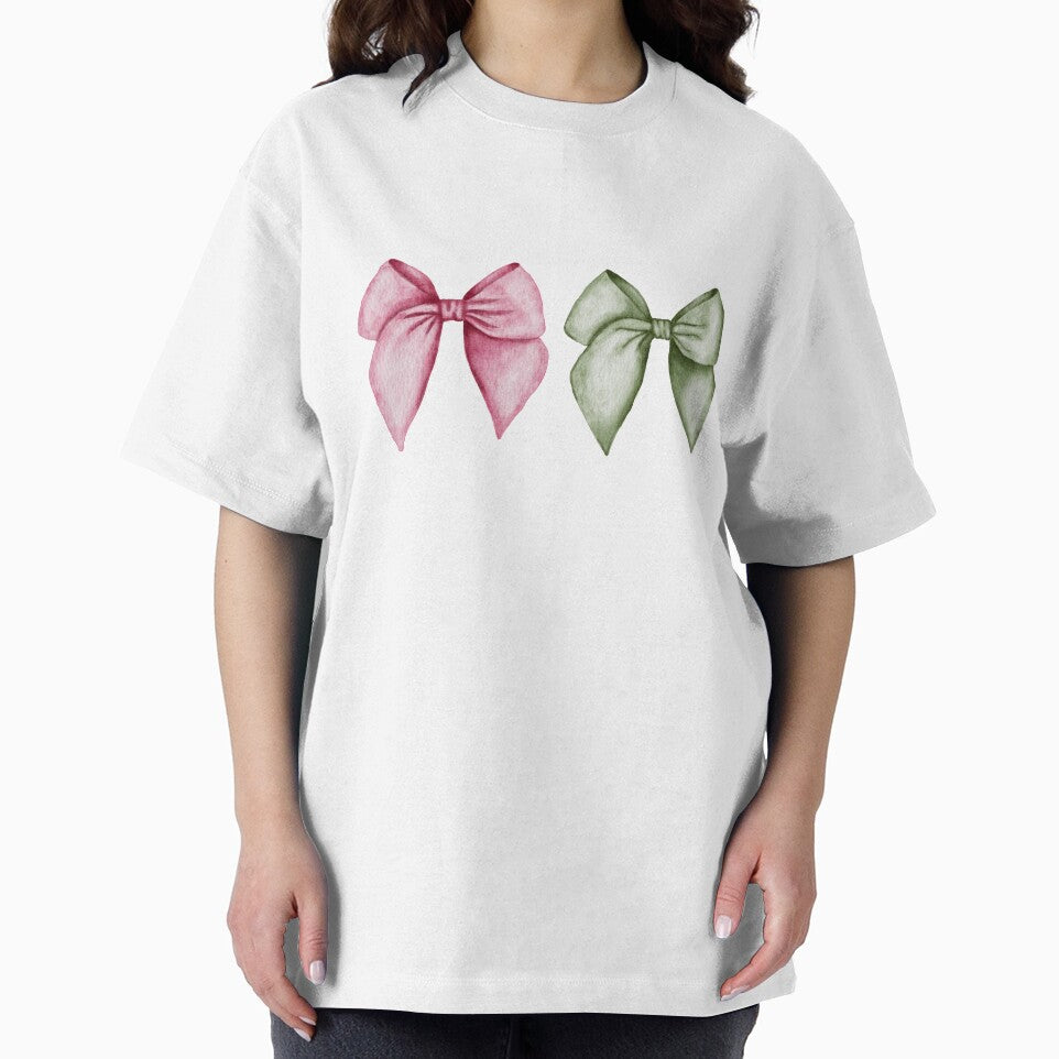 Blush and Evergreen Watercolor Bows by accountingann