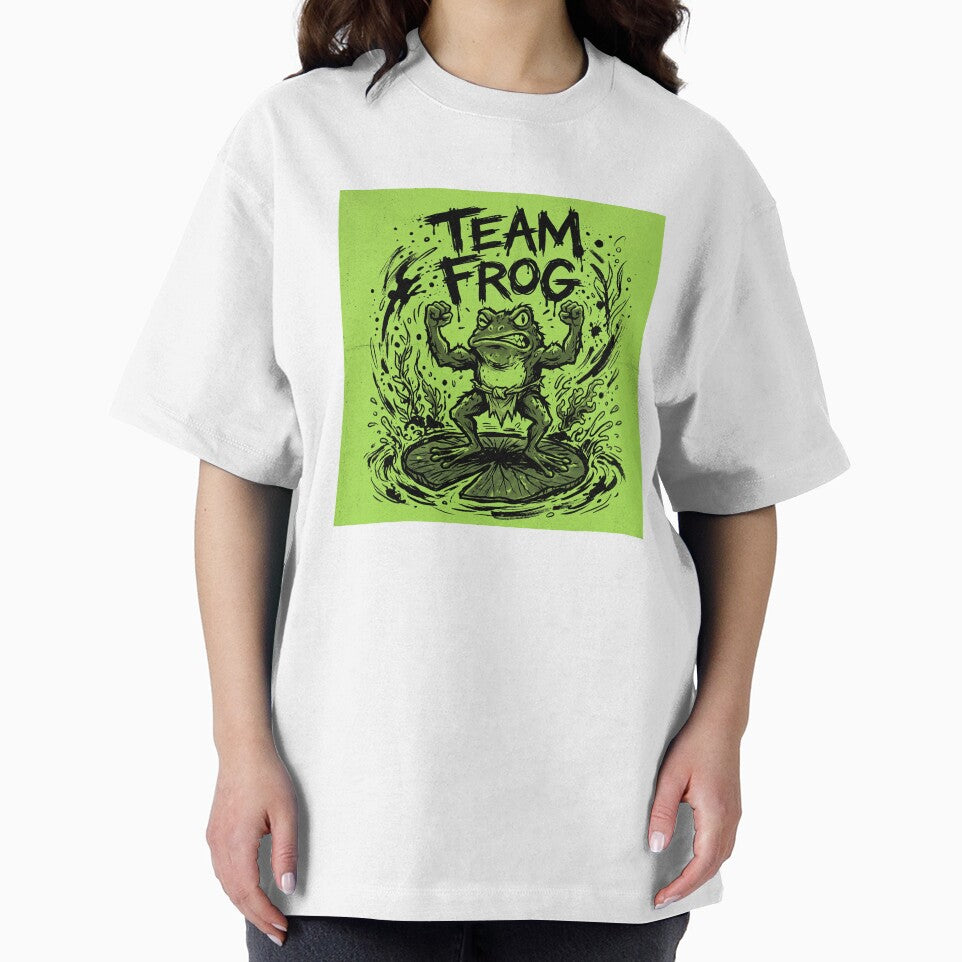 Team Frog Streetwear Shirt | Bold Punk Frog Graphic Tee | Underground Zine Style by DmaarGroup
