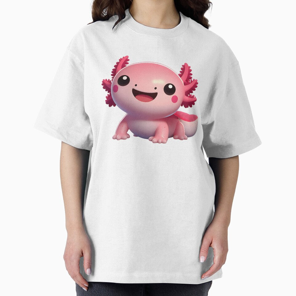 Cool 3D Smiling Axolotl by Frog Level Treasures