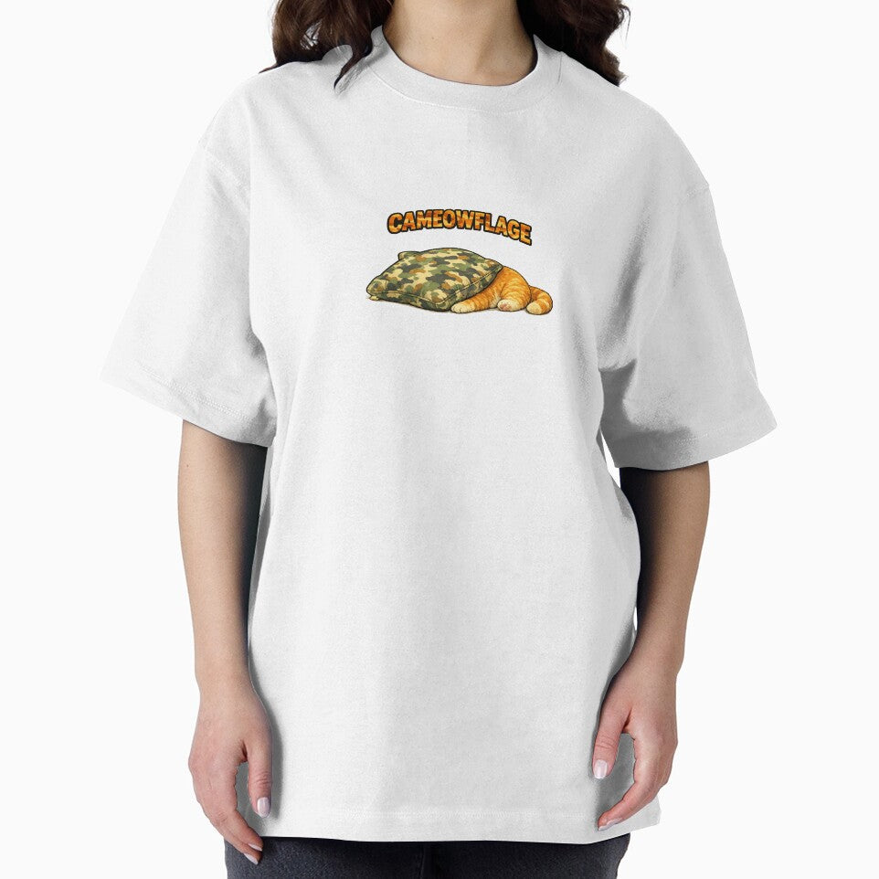 Cameowflage Funny Orange Cat Camouflage Pun by IronVibesStudio