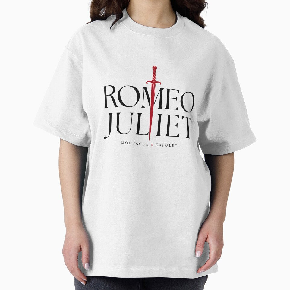 Romeo and Juliet Montague Capulet Red Dagger Minimalist Art by Fenay Designs