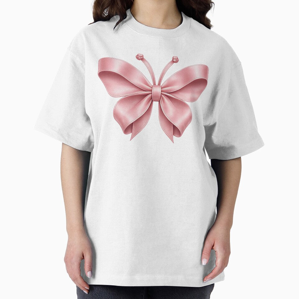 Pink Satin Ribbon Butterfly | Coquette Aesthetic Bow Butterfly by BelievingCreate