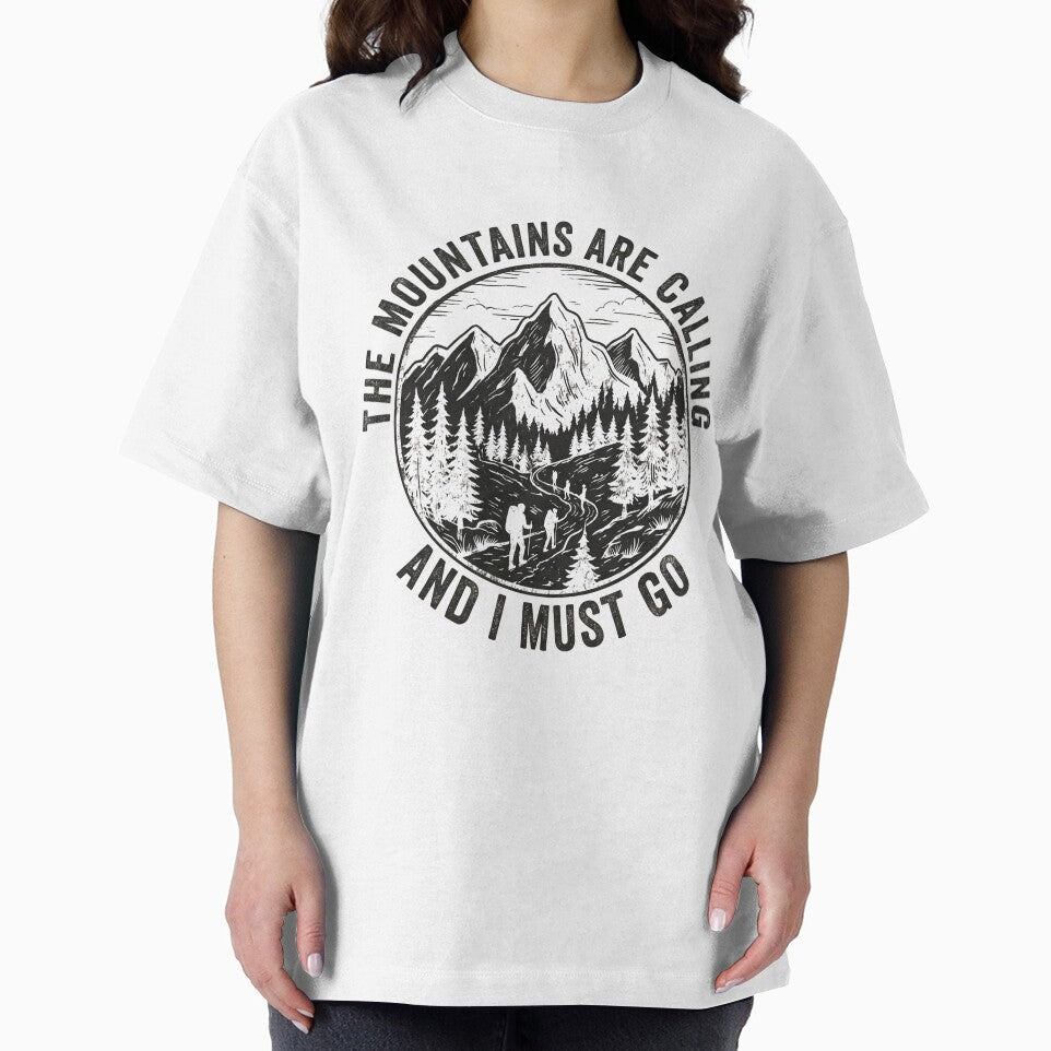 The Mountains Are Calling And I Must Go Vintage Hiking Shirt by Kindred Corner