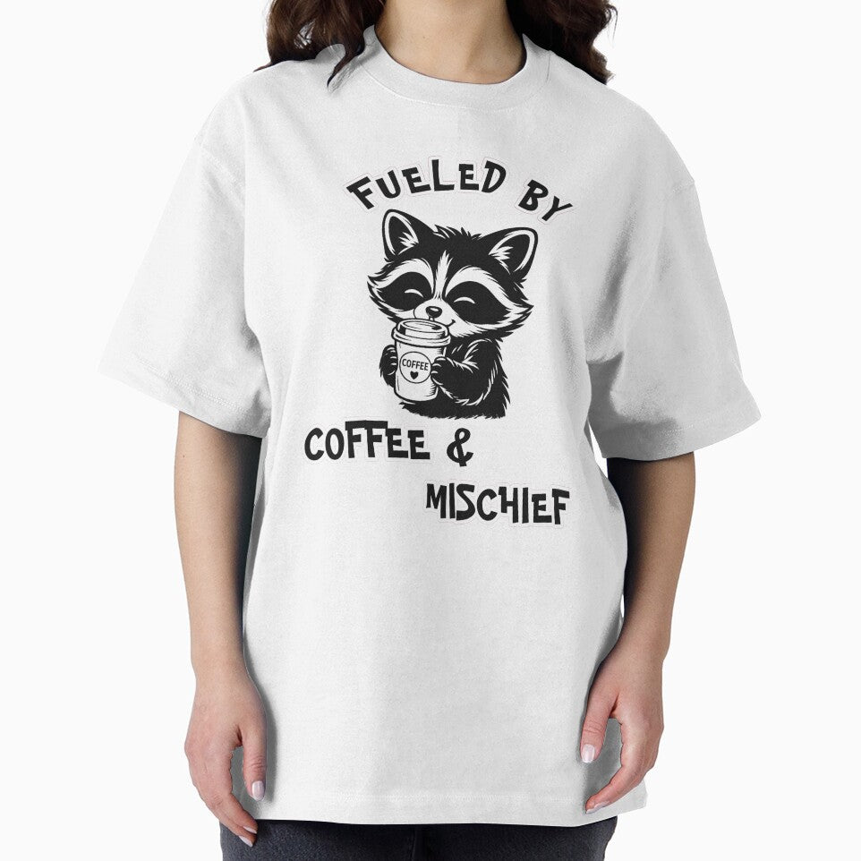 Coffee Addict Raccoon by StyleBloomes