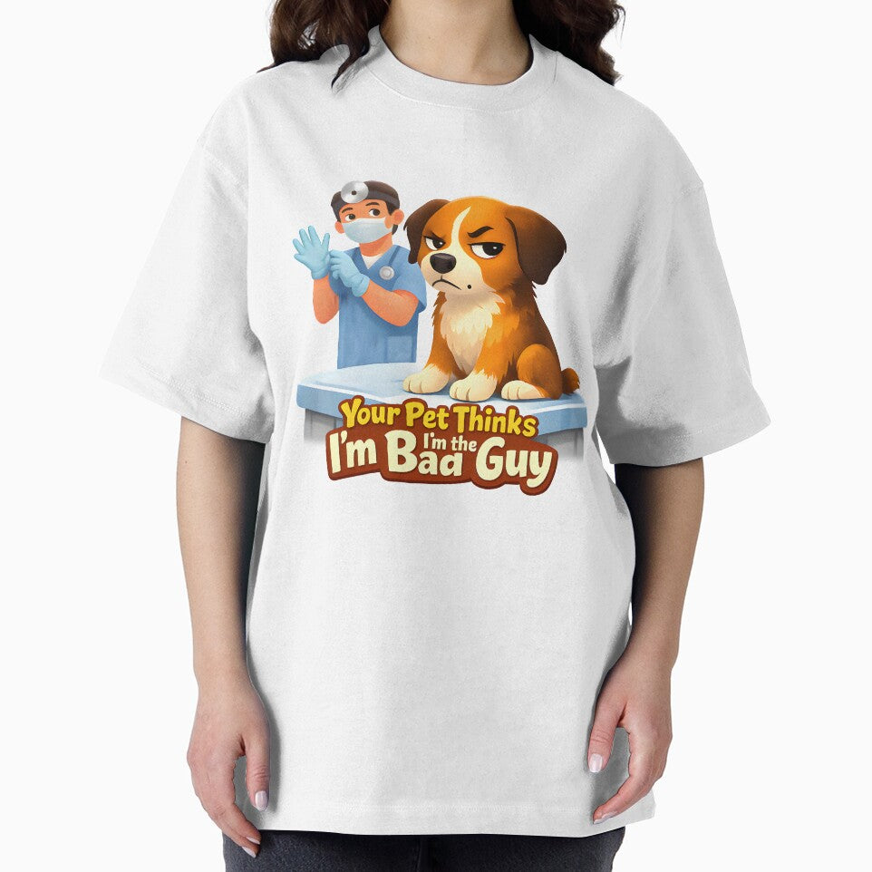Your Pet Thinks I’m the Bad Guy – Funny Veterinary Humor Dog Illustration by Bettybee00