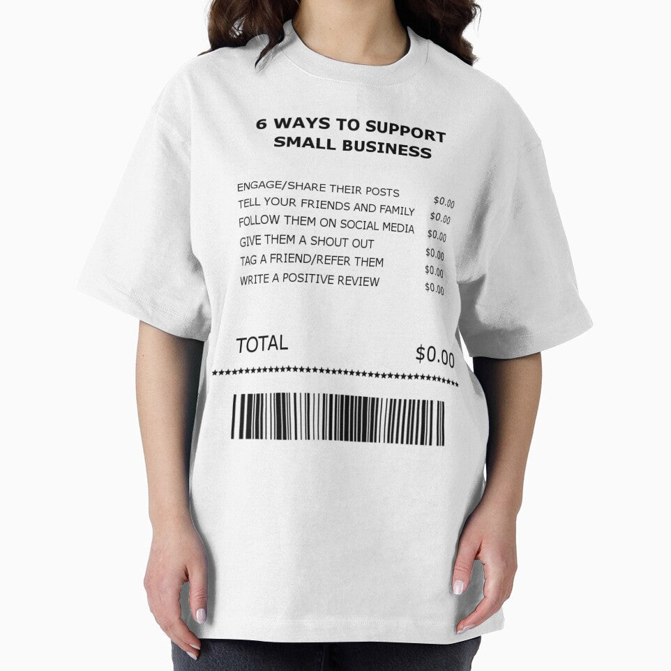 Six Free Ways to Support Small Business Receipt by Deborah Camp