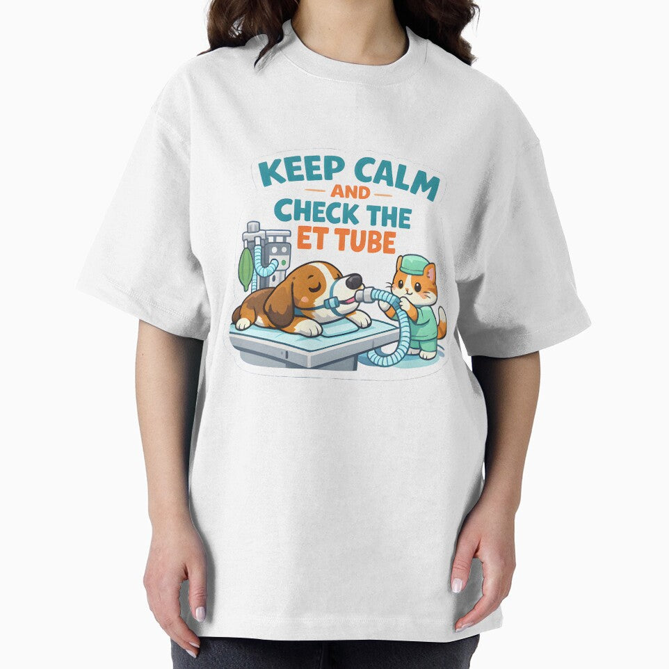 Keep Calm and Check the ET Tube – Funny Veterinary Anesthesia Vet Tech Design by Bettybee00