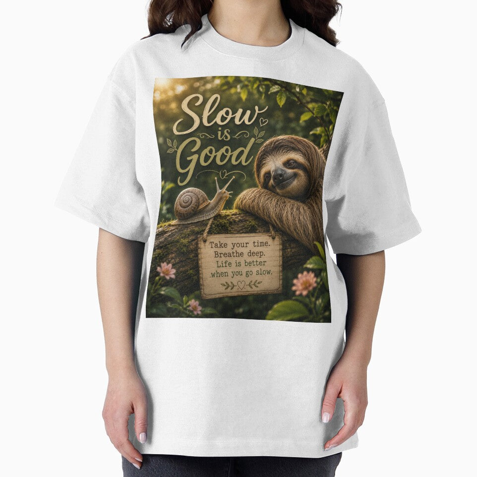 Slow Is Good – Sloth & Snail Nature Inspiration by Kimberly Palmer