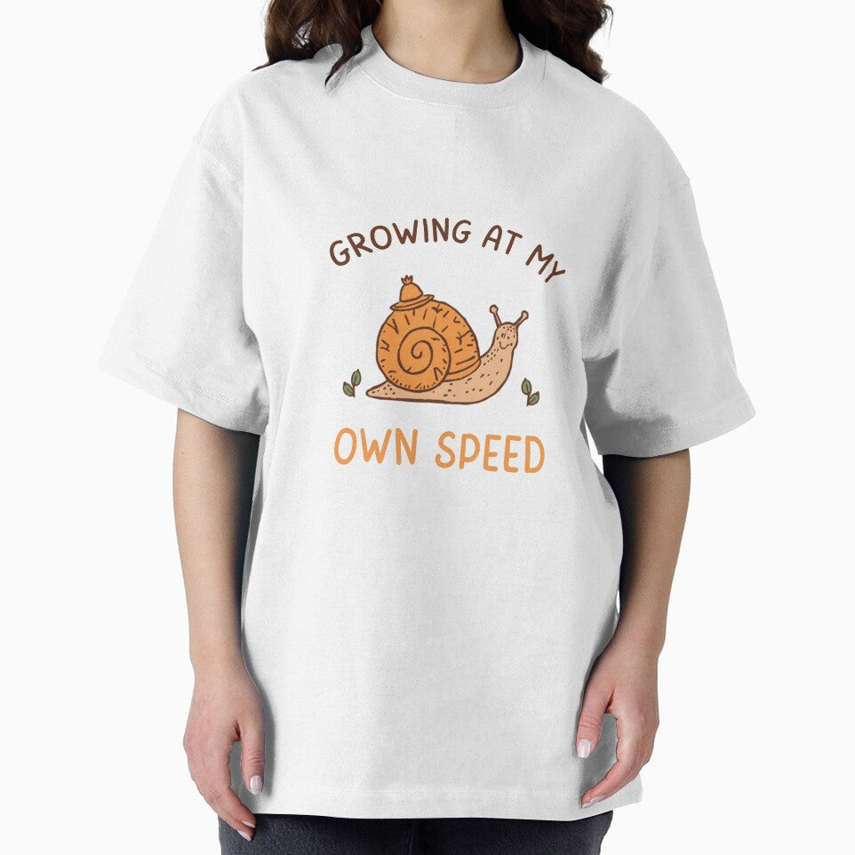 Growing at My Own Speed – Cute Gardening Snail by FusionOfTrends