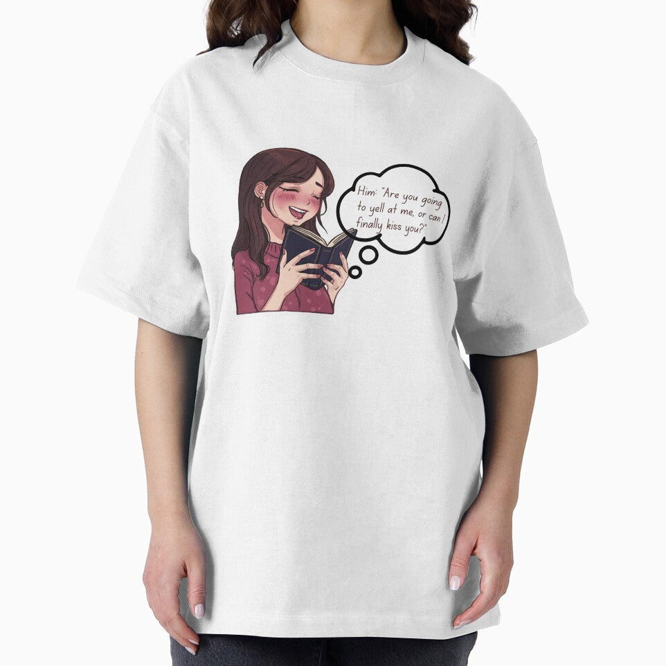 Blushing Romance Reader Cute Anime Girl by Stickers-maker2
