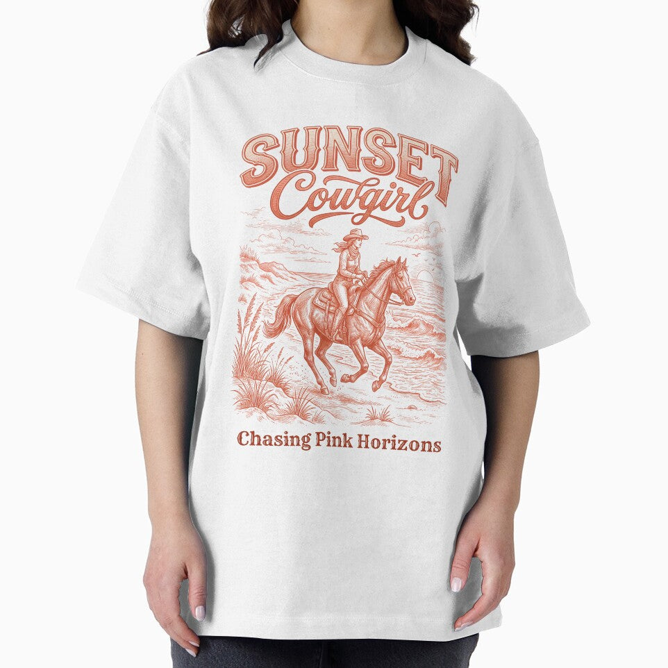 Sunset Cowgirl – Coastal Cowgirl Horse Design by Sea Gem