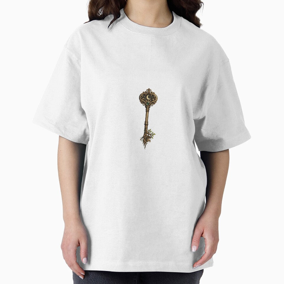 Vintage Celestial Magic Key - Retro Cottagecore Gothic Skeleton Key by NinaVibeStudio