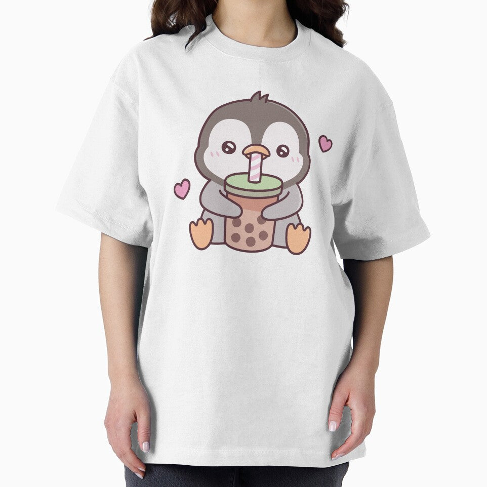 Cute Penguin Loves Bubble Tea by rustydoodle