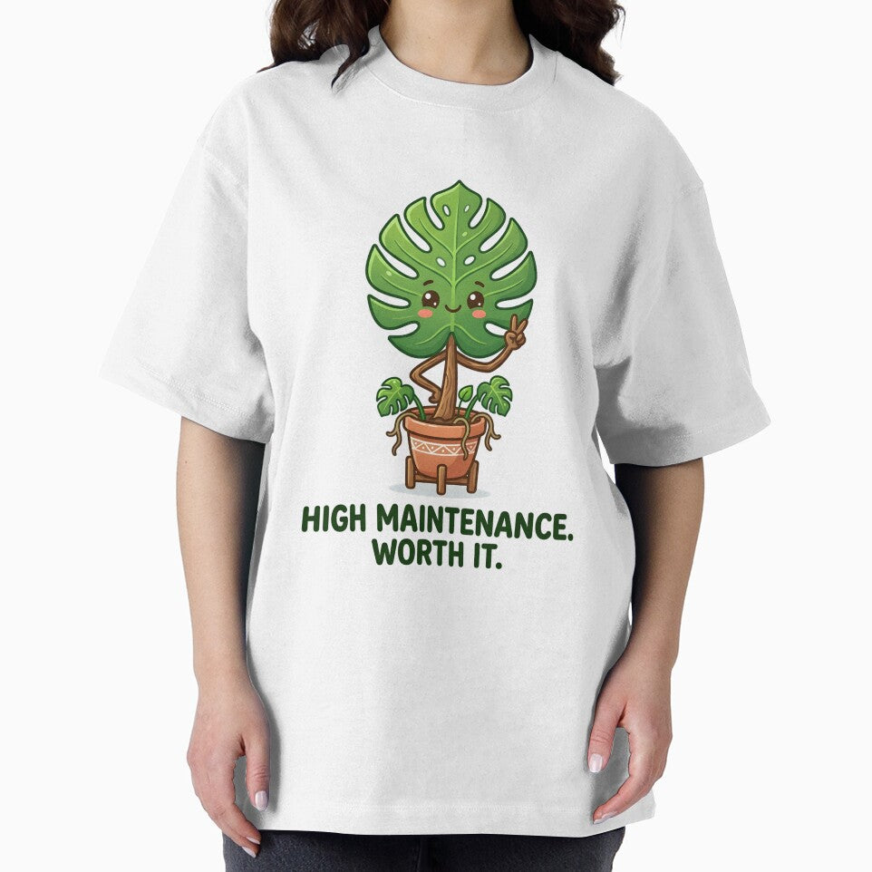 High Maintenance Worth It | Funny Monstera Plant Lover Design by Peace-of-mind