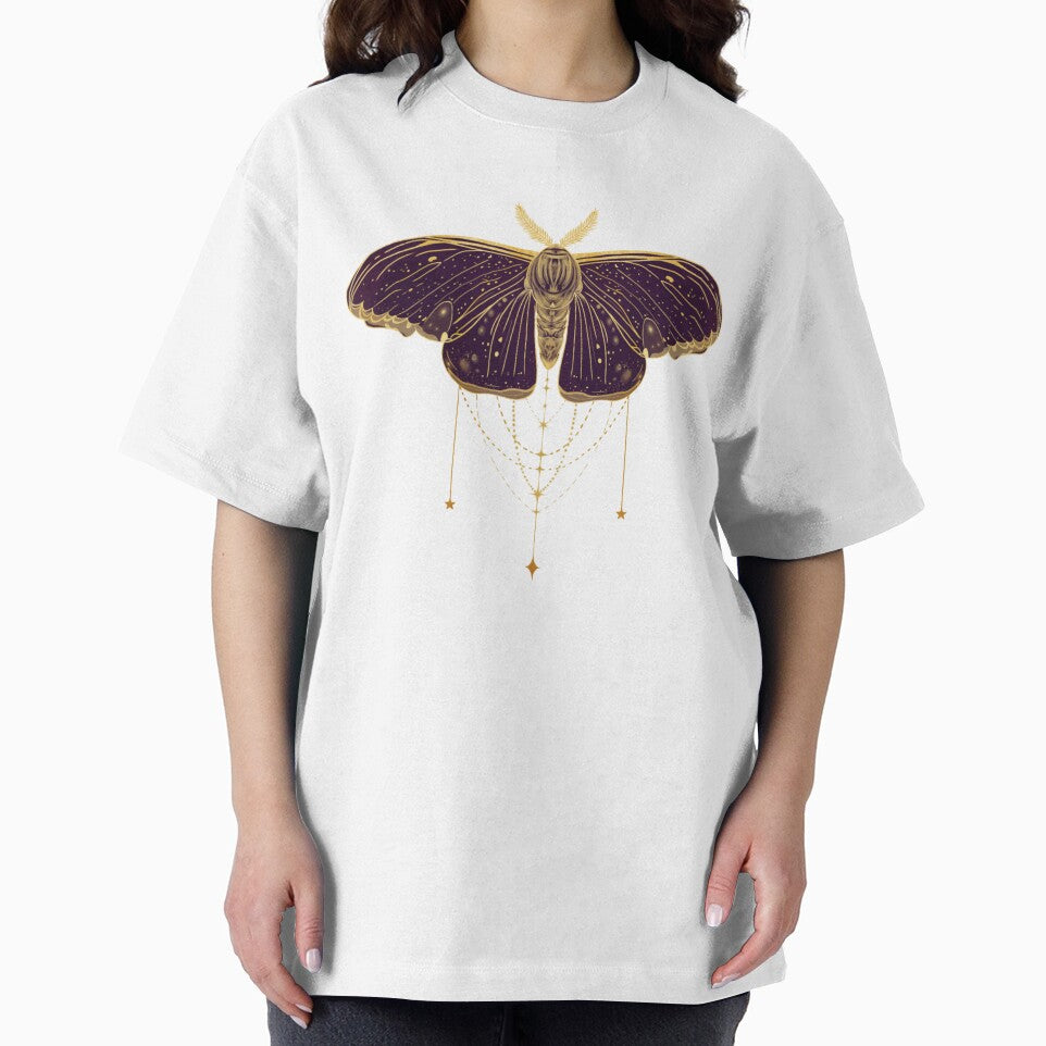 Whimsigoth Celestial Moth Gold Chains by Little Wimbly