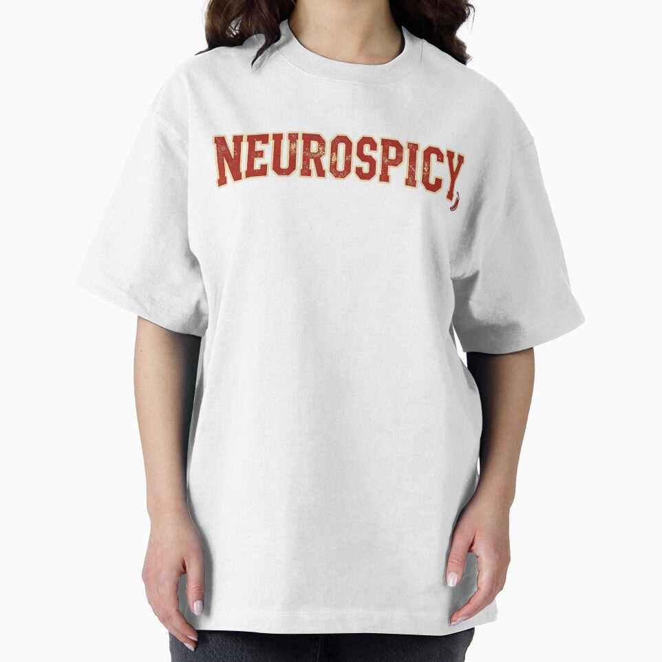 Neurospicy Vintage Varsity Design Funny Neurodivergent ADHD Autism Gift by GallaresDesign