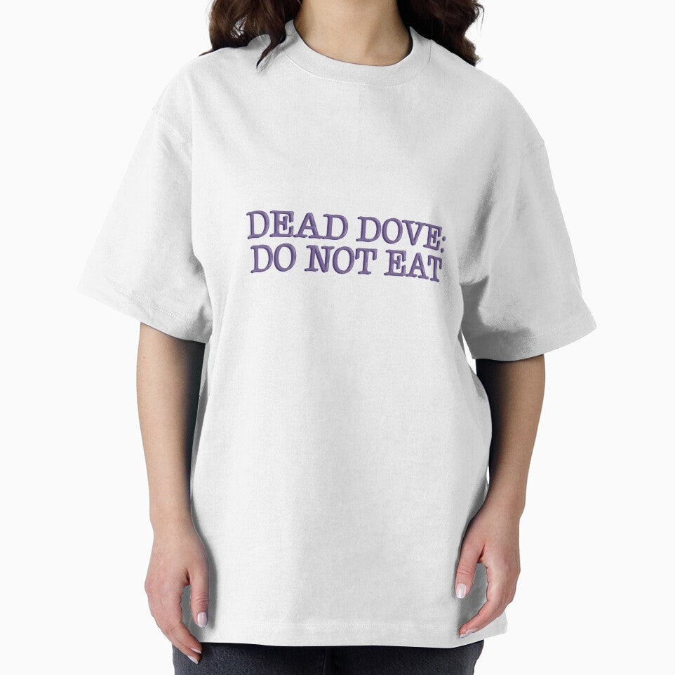 Dead Dove: Do Not Eat Funny Bookish Reader Quote Typography Sticker by alexmaushaus