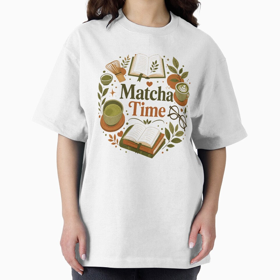 Matcha Time Bookish Aesthetic by BrewmarkStudio