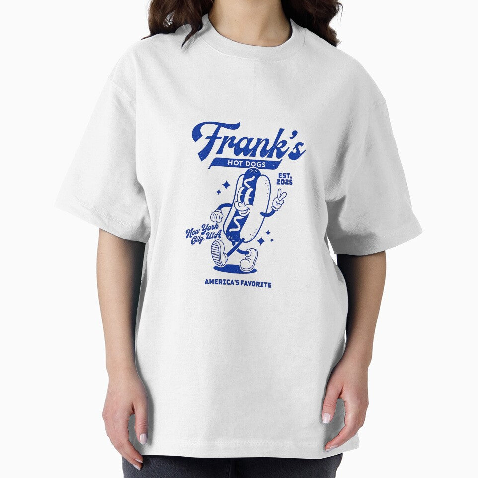 Frank's Hot Dogs Retro Cartoon Mascot America's Favorite by HoopeStylee