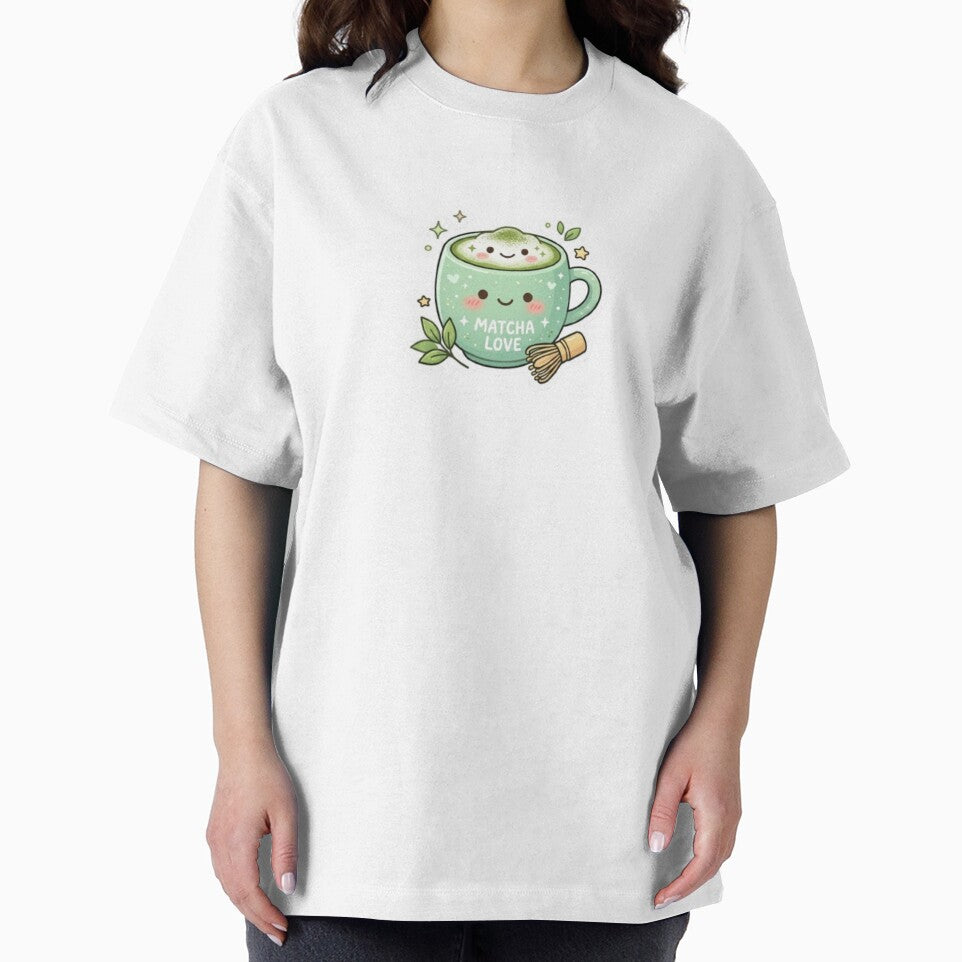 Cute Kawaii Matcha Latte Sticker - "Matcha Love" Green Tea Mug Art by Saeed  Ahmad