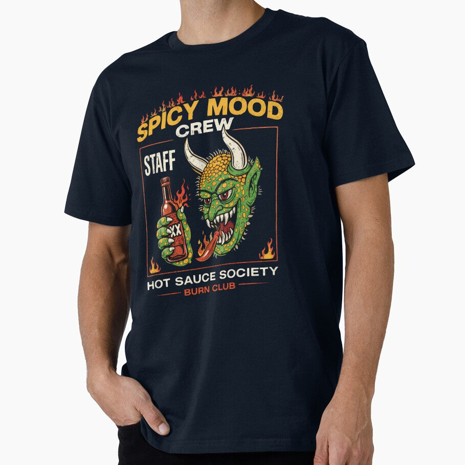 Spicy Mood Crew Retro Graphic Tee by Hoffmann-Shop