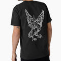Medieval Beast - Esoteric Engraving Drawing - White Version by Arcane Orchid