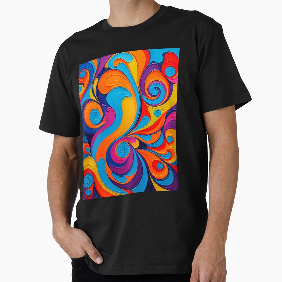 Painted Swirly style vibrant pattern by Studio Quirk