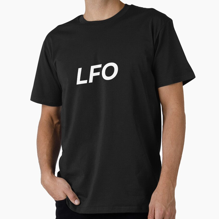 LFO Old School Underground 90s Techno Music (White) by MusicMerchLab