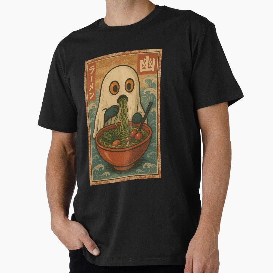 Funny Ghost Ramen Japanese Anime Retro Kawaii For Halloween by Imaginarium Design
