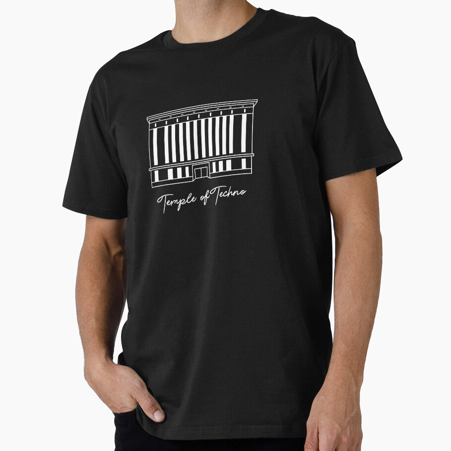 Techno club Berlin minimalist rave wear, gift for raver for the club and festival by Print  Androïde