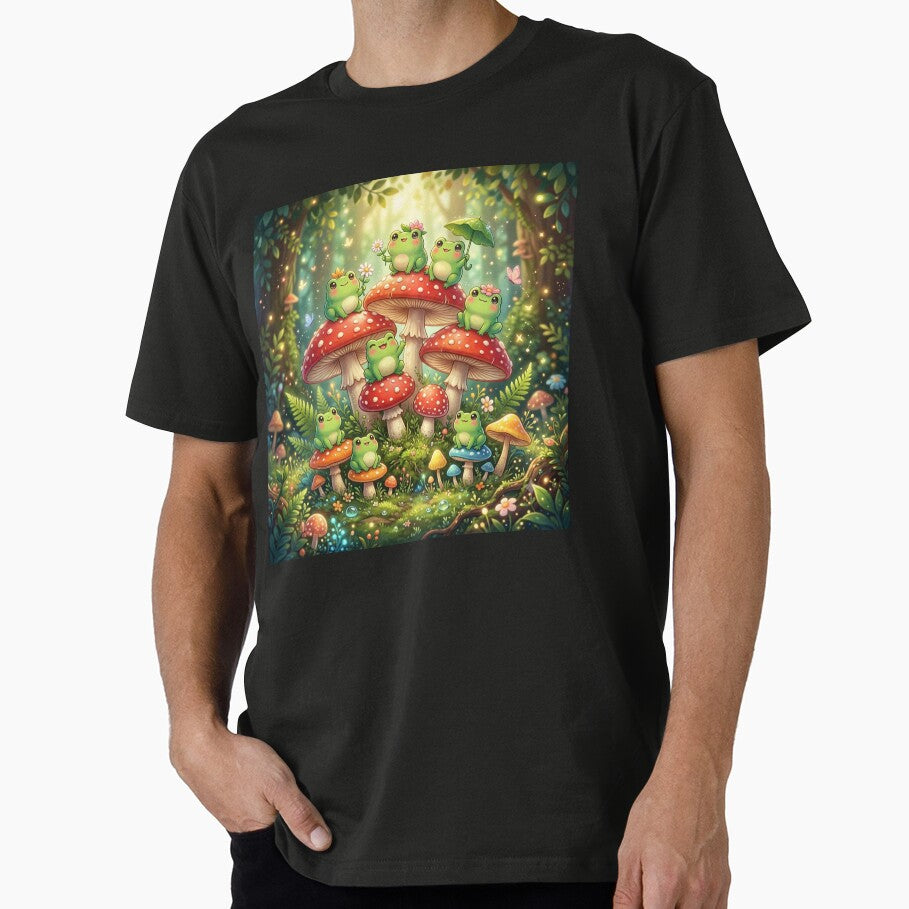 Cute Frogs on Magical Mushrooms by Sneh024