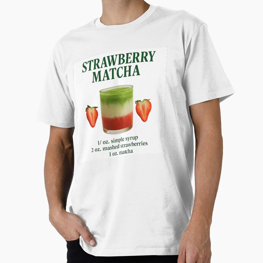 Strawberry Matcha Latte Aesthetic Drink Recipe Vintage Style by lucyjohnsn