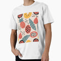 Memphis Style Fruit Salad 80's Retro Art by CraftedRealm