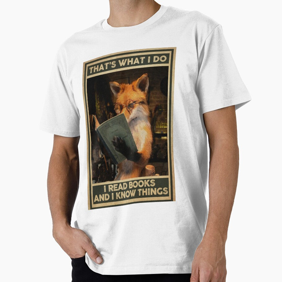 Fox Read Books And Know Things by Korondo