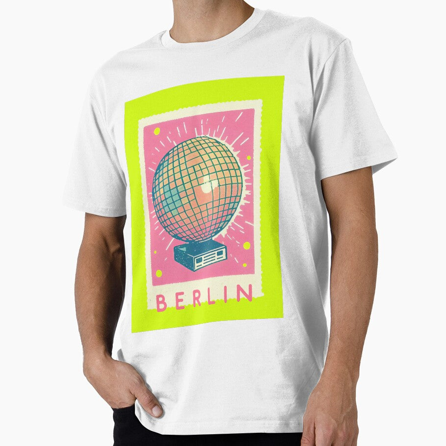 Berlin Dance 70s Groovy Disco Ball Retro Poster by PinkNomad