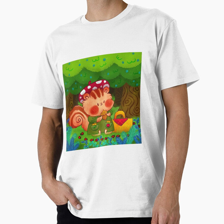 Cute Chipmunk and Ladybugs by EmiBeeBuzz