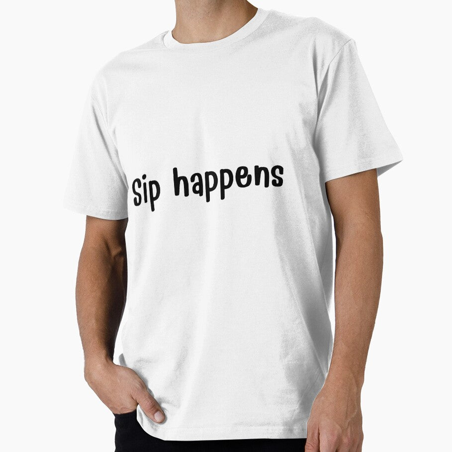 Sip Happens Funny Coffee Lover Quote. by BaronzDesign18