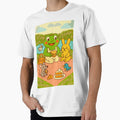 Cute Frog and Friends Picnic Illustration – Whimsical Animal Art by wanderbloomm