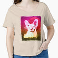 Hairless Cat Shirt Disco Rave Sphynx Cat T Shirt Neon Kitty by cgocgy