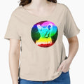 Sphynx Cat Shirt Rave Vintage Hairless Cat Tshirt Neon Kitty by cgocgy