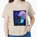 Crazy Cat Shirt Trippy Rave Neon 80s Disco Vintage Kitty Tee by cgocgy