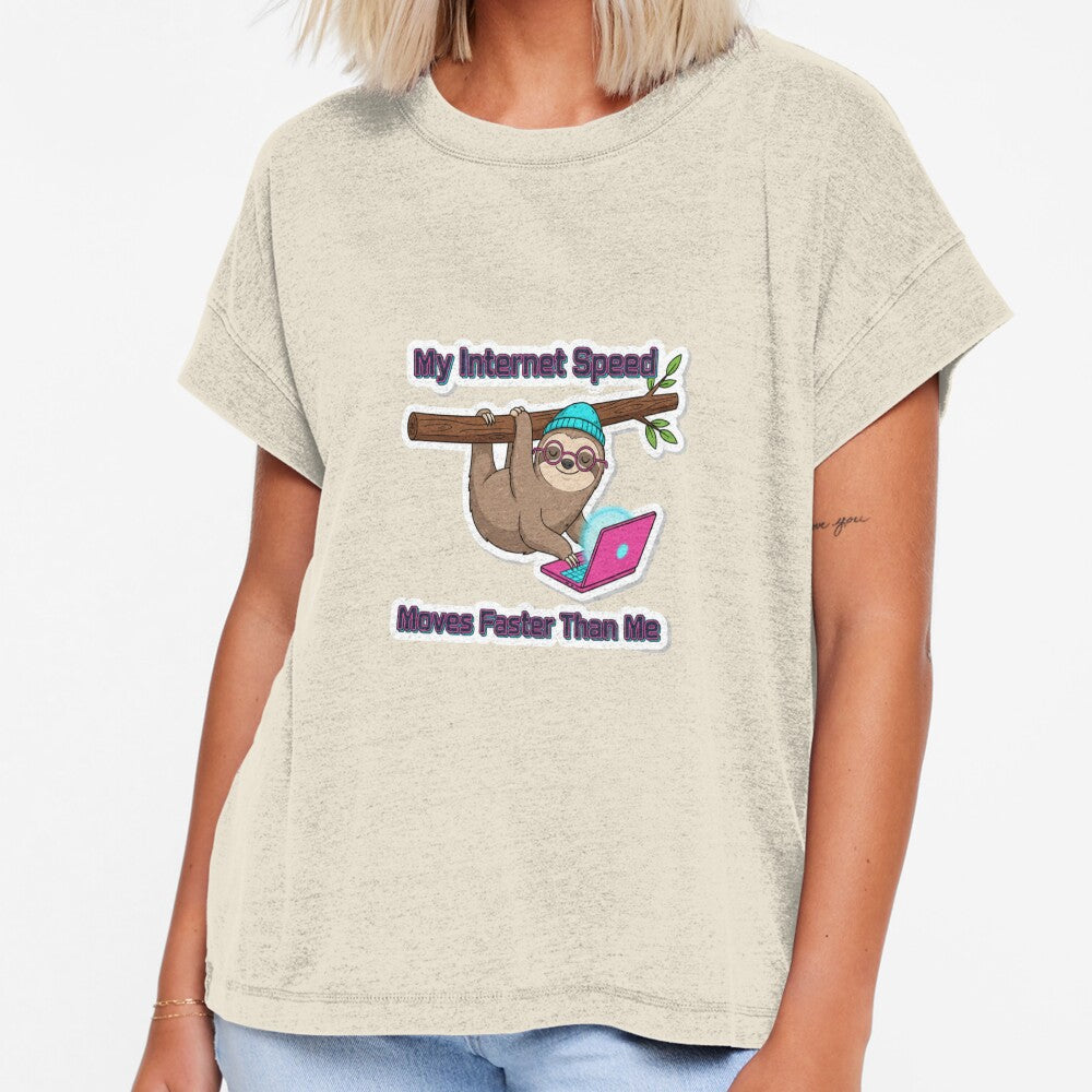 My Internet Speed Moves Faster Than Me Funny Sloth Remote Work Sticker by ZYNORAworld