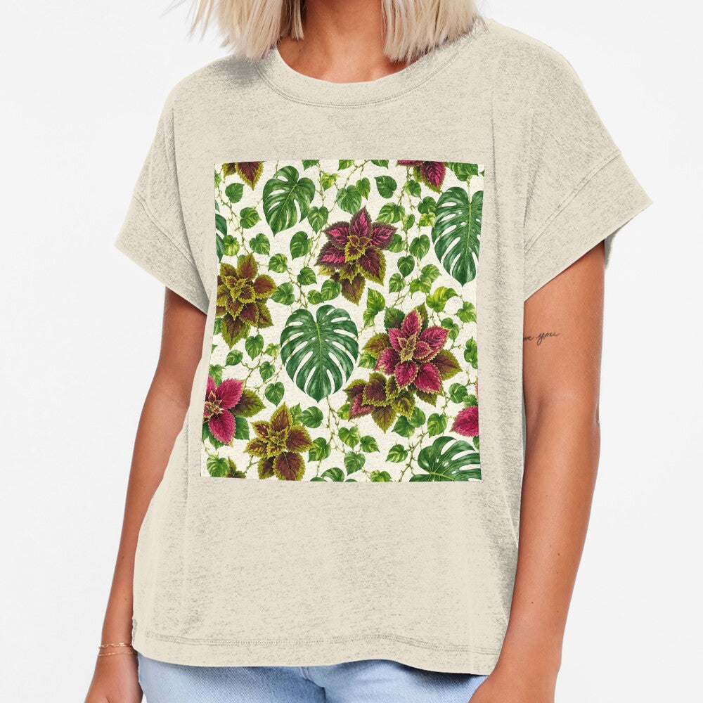 Tropical Monstera Coleus Pothos Botanical Pattern by NaphDesigns