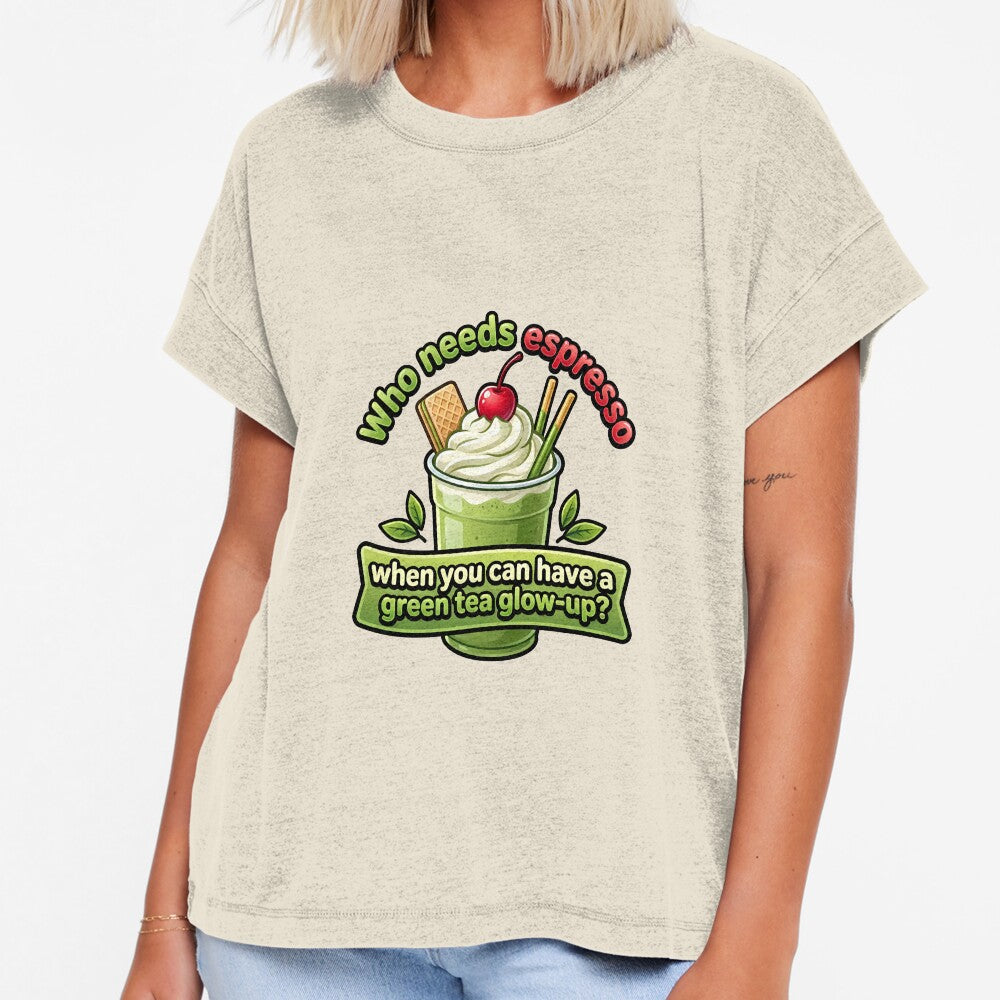 Matcha Milkshake Green Tea Glow Up Espresso Alternative by BobaBunny76