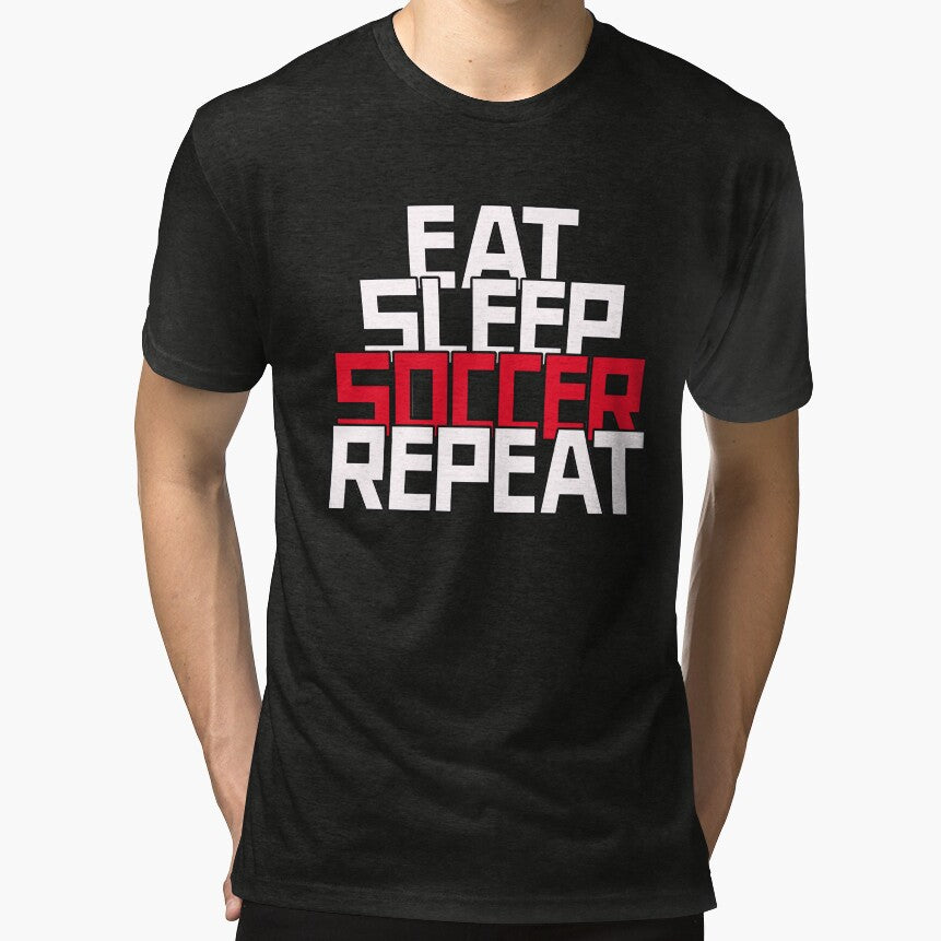 Eat Sleep Soccer Repeat | Football Vibe by niclothing