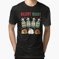 Silent Night Vet Anesthesia Christmas T-Shirt, Funny Veterinary Medicine Gift, Holiday Vet Tech Graphic Tee by designshoplab